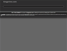 Tablet Screenshot of kingprime.com